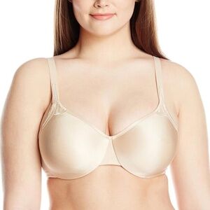 WACOAL 36DD/36E Beige Satin Sensibility Underwire Bra 855207